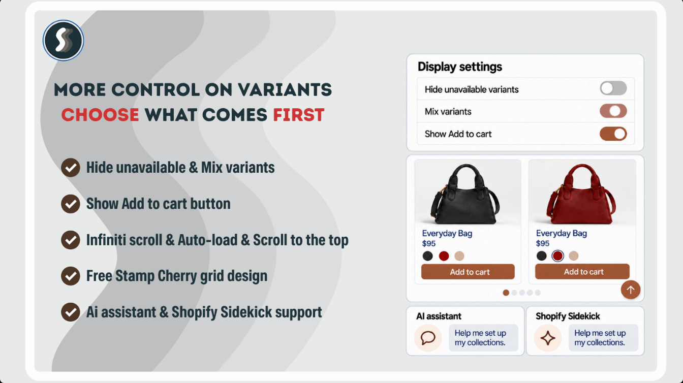 Stamp: more control on variants
