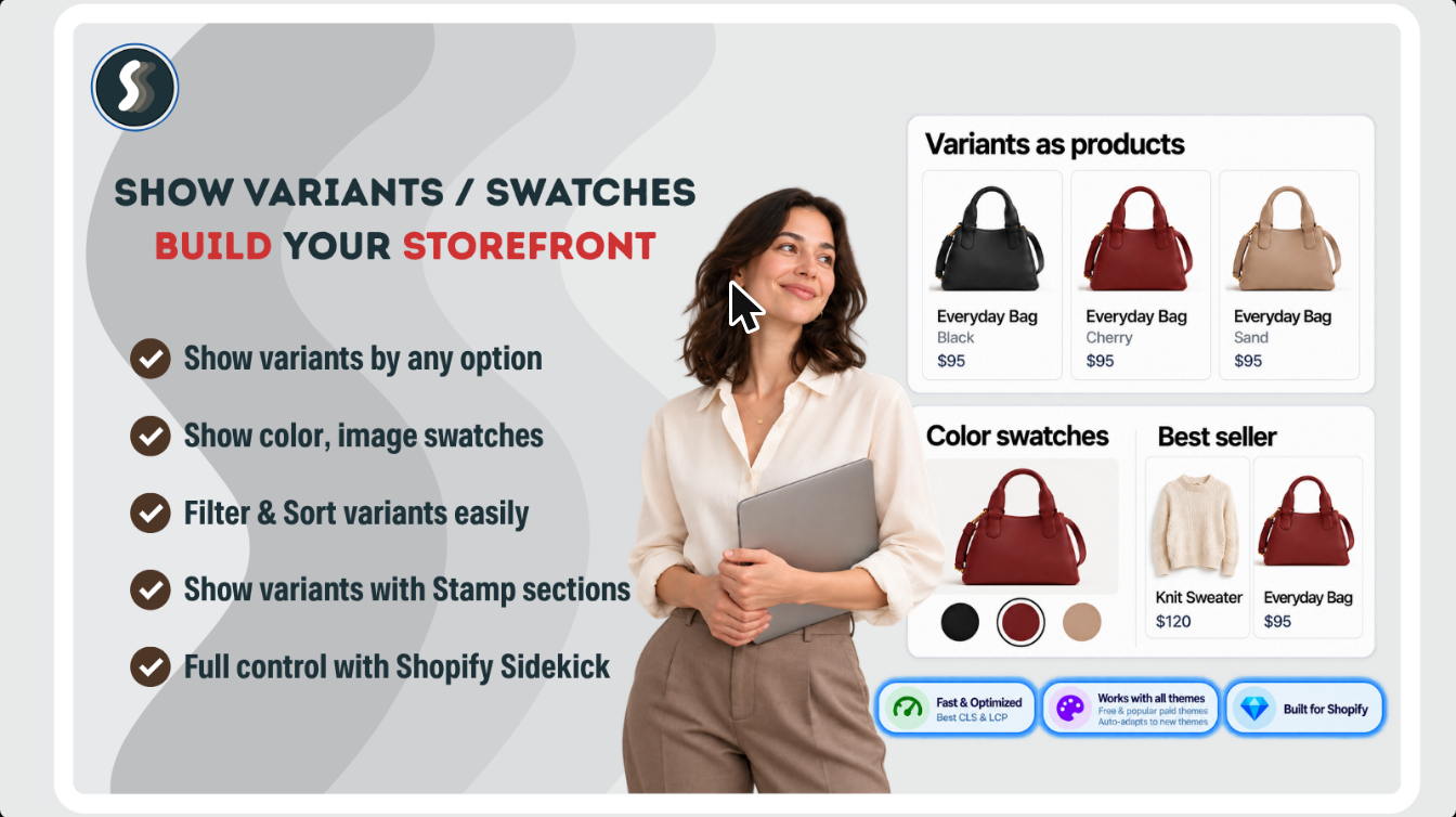 Stamp: show variants and swatches to build your storefront
