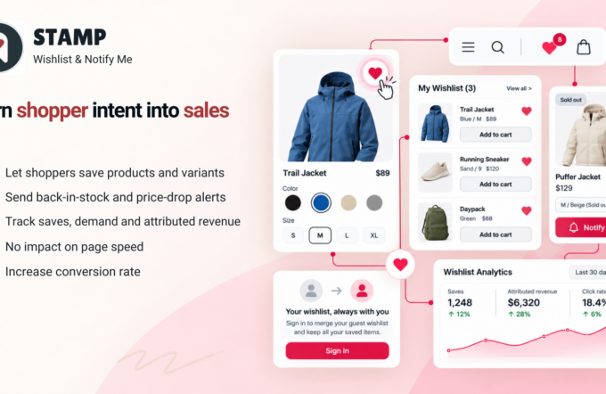 Stamp – Wishlist & Back In Stock app for Shopify